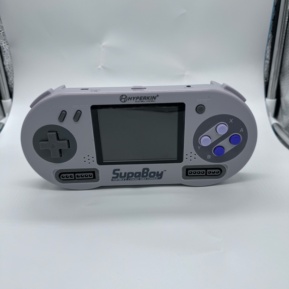 Hyperkin SupaBoy Handheld SNES Console Complete W/Box Tested Works